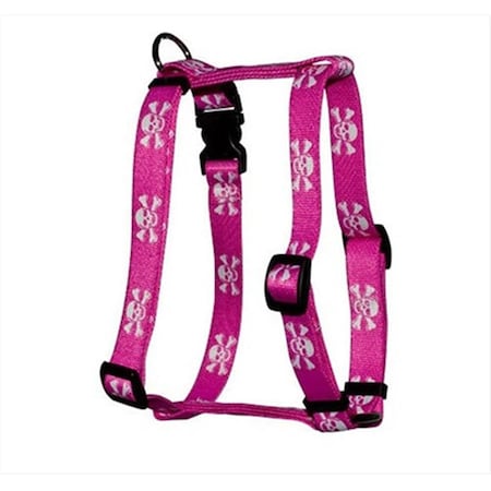 Pink Skulls Roman Harness - Small/Medium